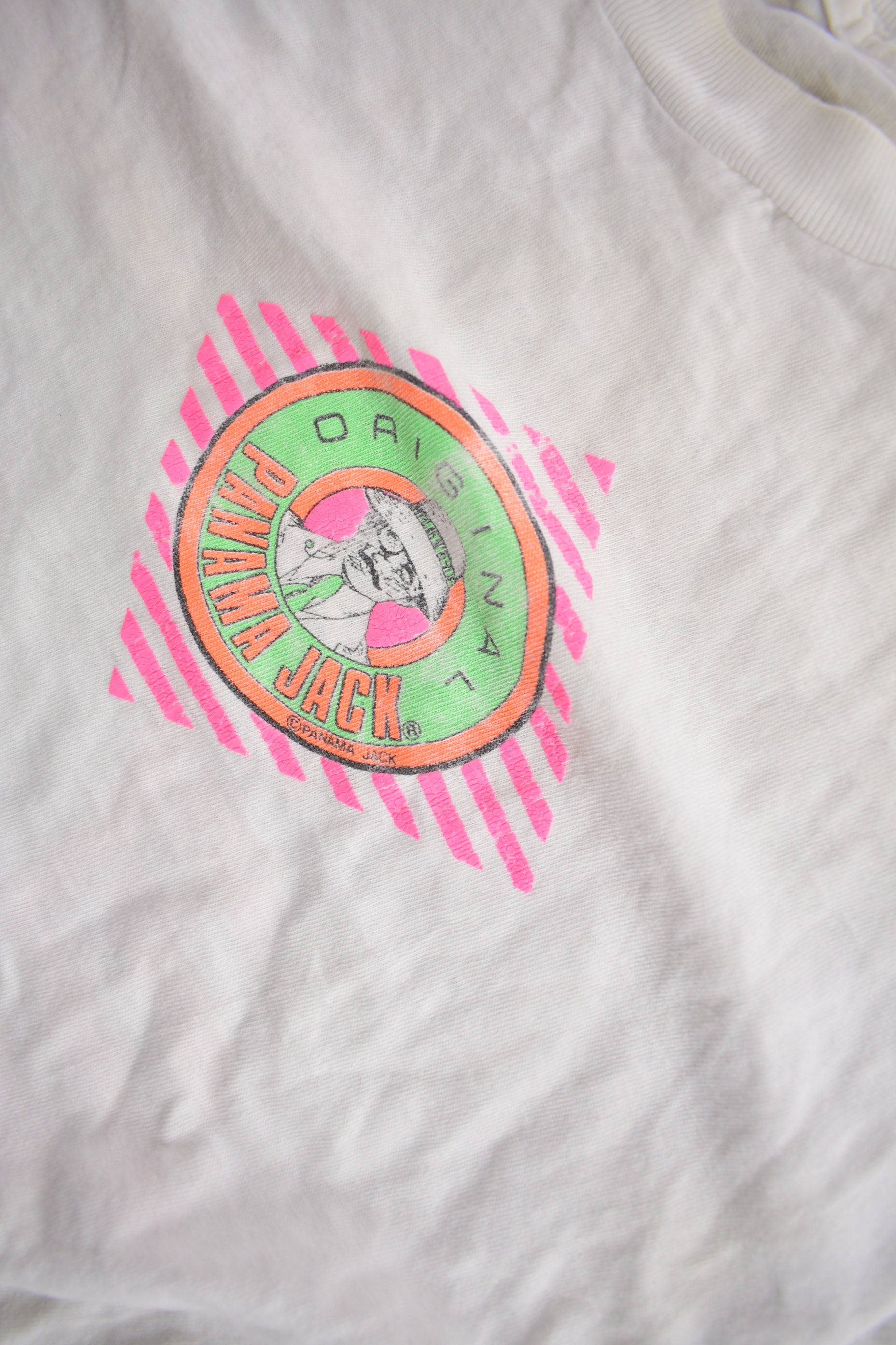 Vintage 1980s Panama Jack Tropical Graphic T-Shirt