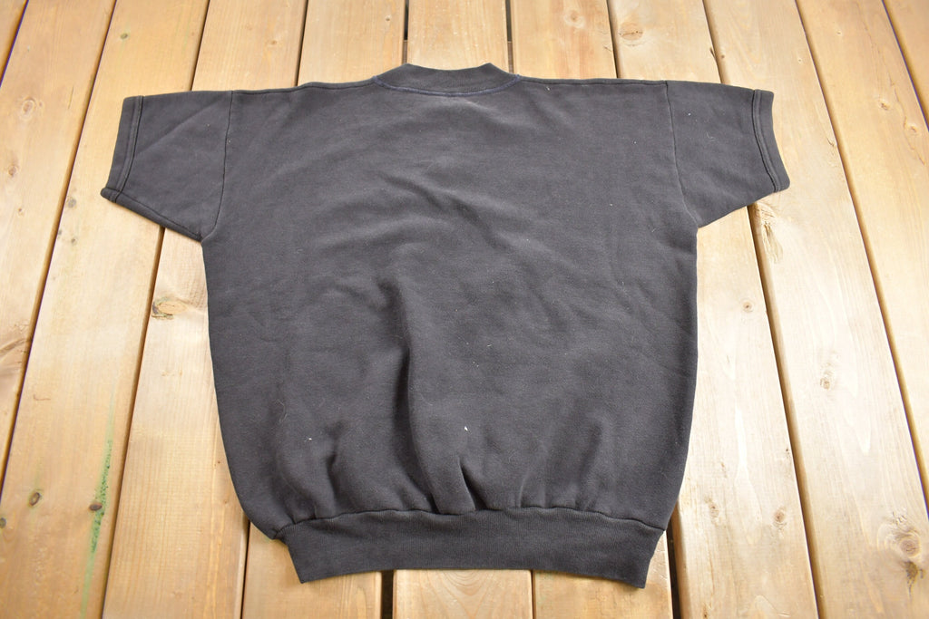 Vintage 1950s The saints Short Sleeve Quarter Zip Sweater