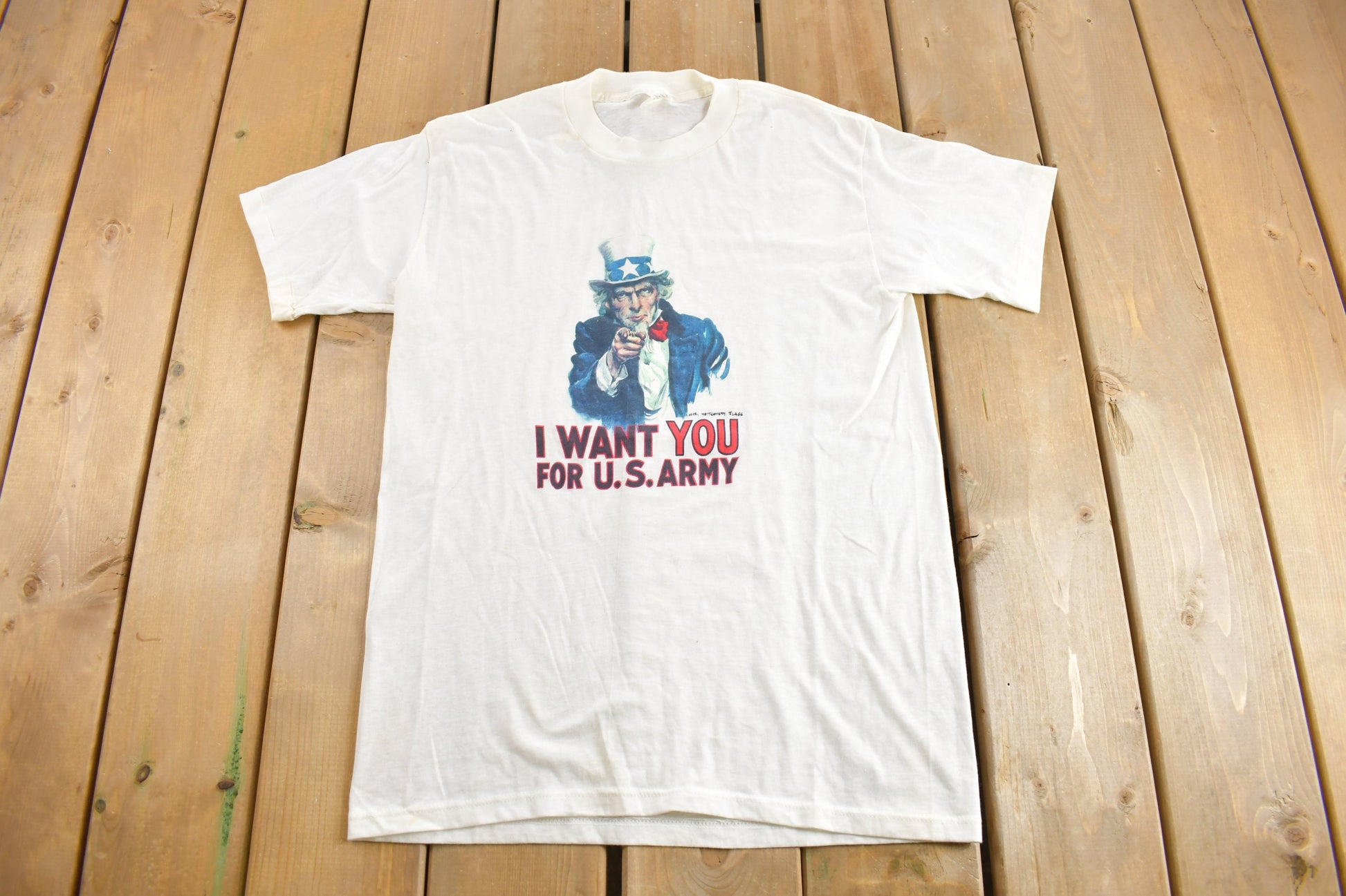 Vintage 1980s Uncle Sam Graphic T-Shirt