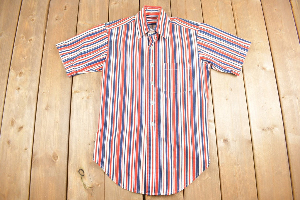Vintage 1970s Striped Button Up Shirt
