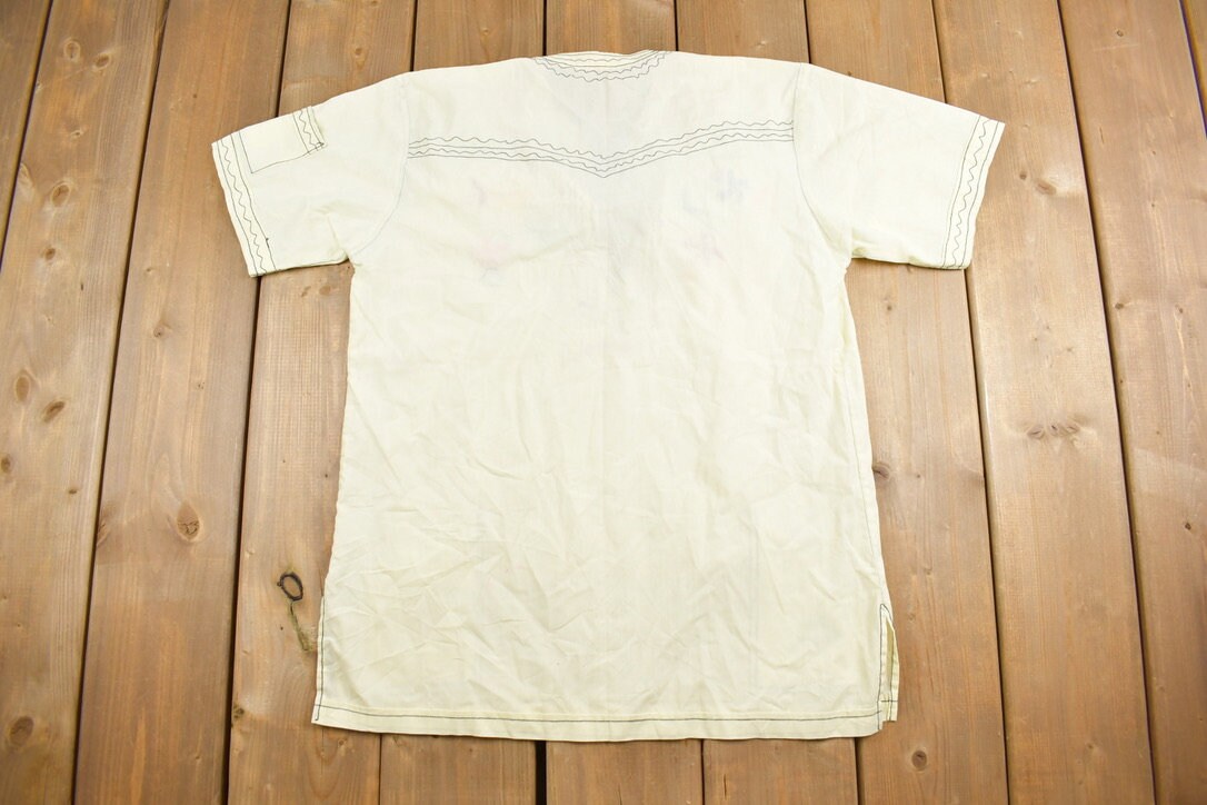 Vintage 1950s Haiti Hand Embroidered Shirt