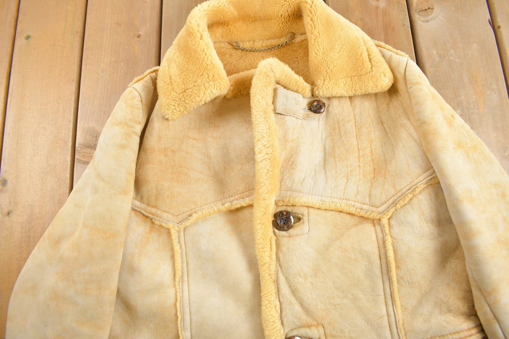 Vintage 1970s Sears The Mens Store Shearling Jacket