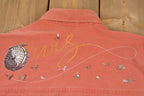 Vintage 1980s Orvis Blank Peach Button Up Shirt