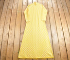Vintage 1970s Polka Dot Maxi Dress