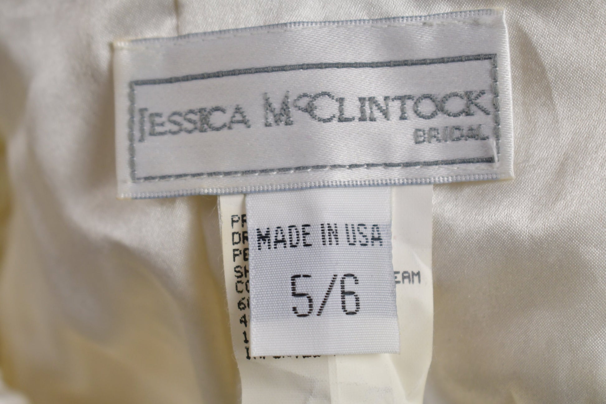 Vintage 1970s Jassica Mc Clinton Bridal Dress