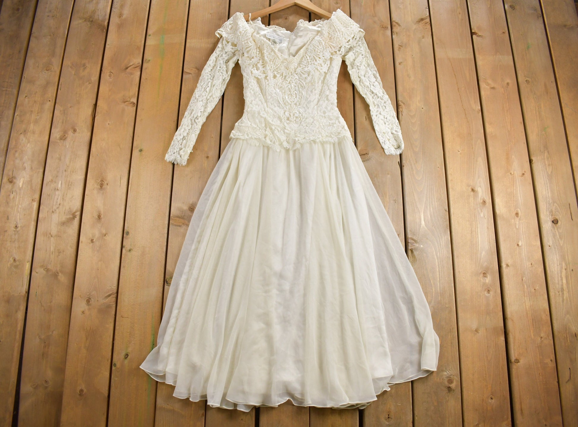 Vintage 1970s Jassica Mc Clinton Bridal Dress