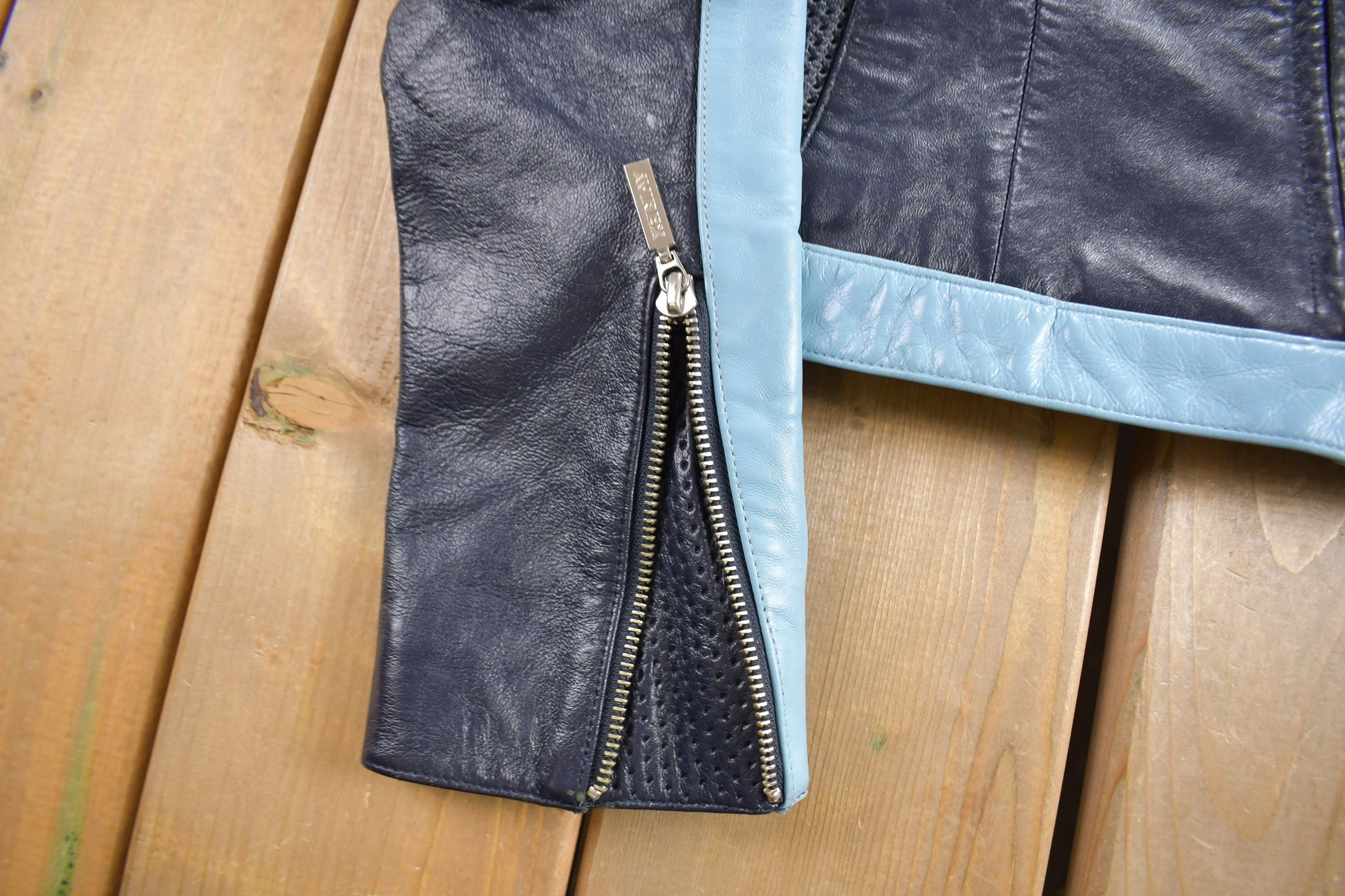 Vintage 1990s Avirex Leather Race Bike Jacket