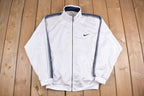 Vintage 1990s Nike Embroidered Mini Swoosh Zip Up Sweatshirt