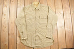Vintage 1940s V Command Military Button Up Shirt