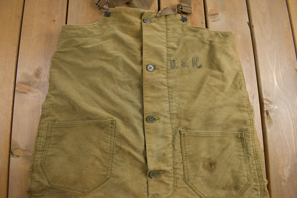 Vintage 1940s USN Deck Overalls