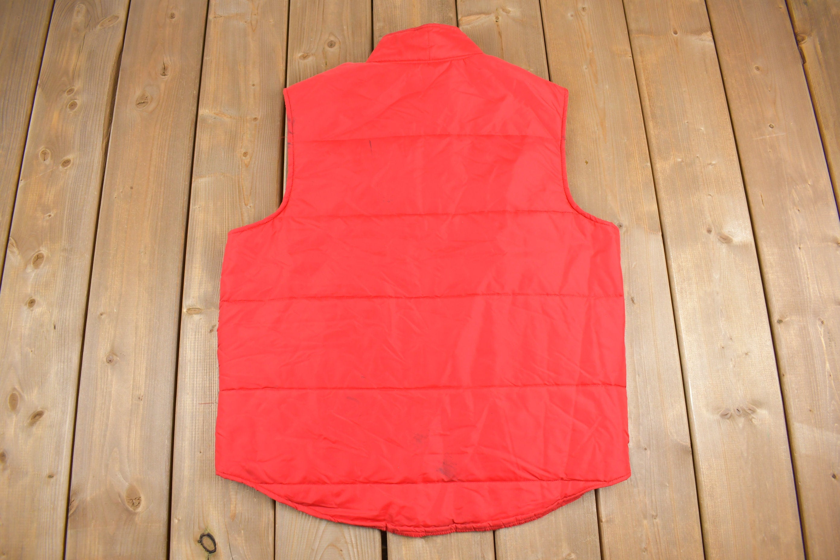 Vintage 1960s Ohio State University Champion Puffer Vest