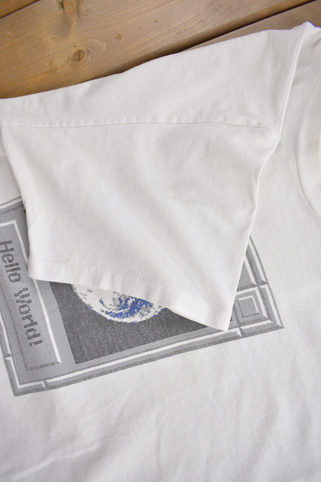 Vintage 1990s "Hello World" Coding Graphic T-Shirt