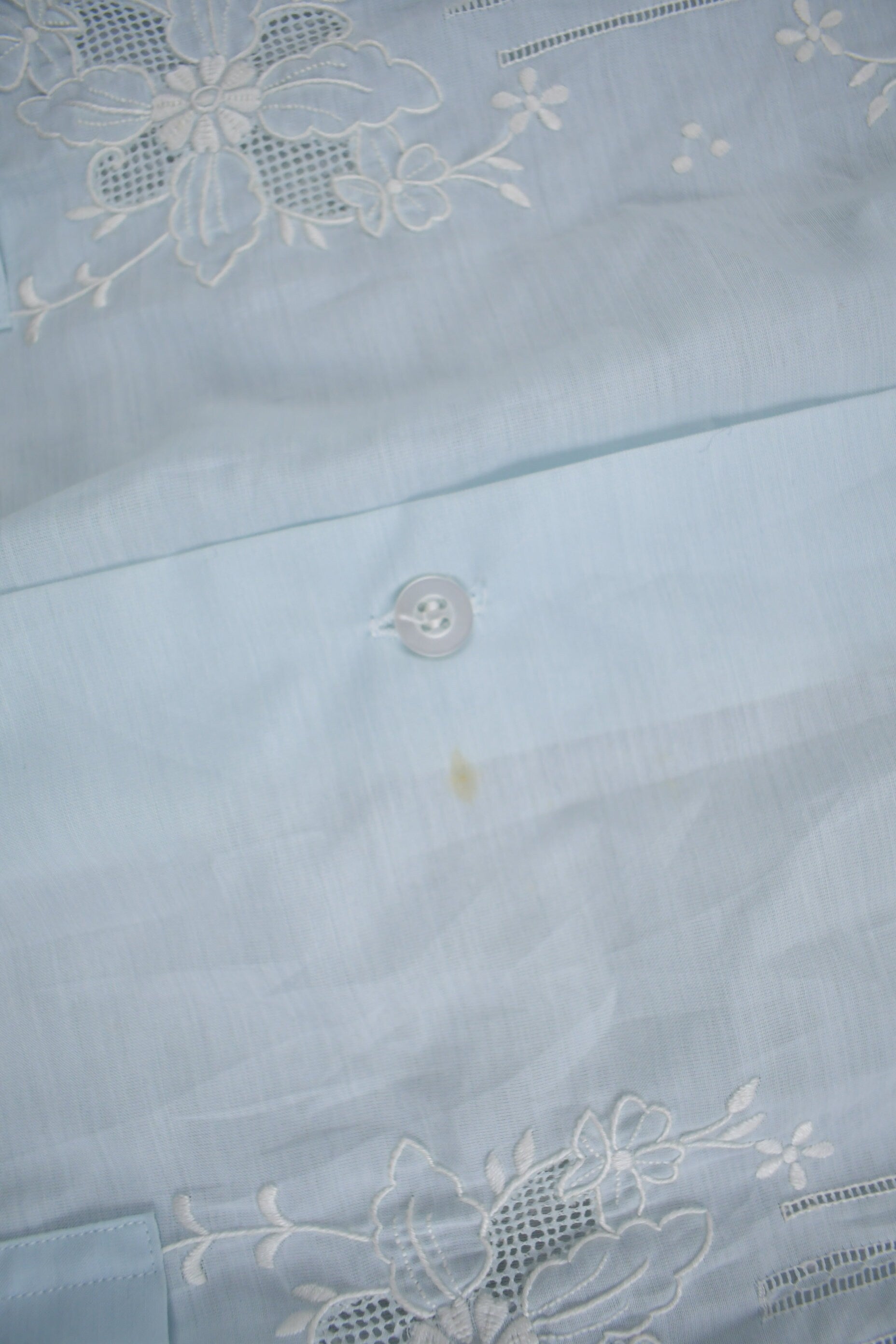 Vintage 1970s Double Red Horse Embroidered Button Up Shirt