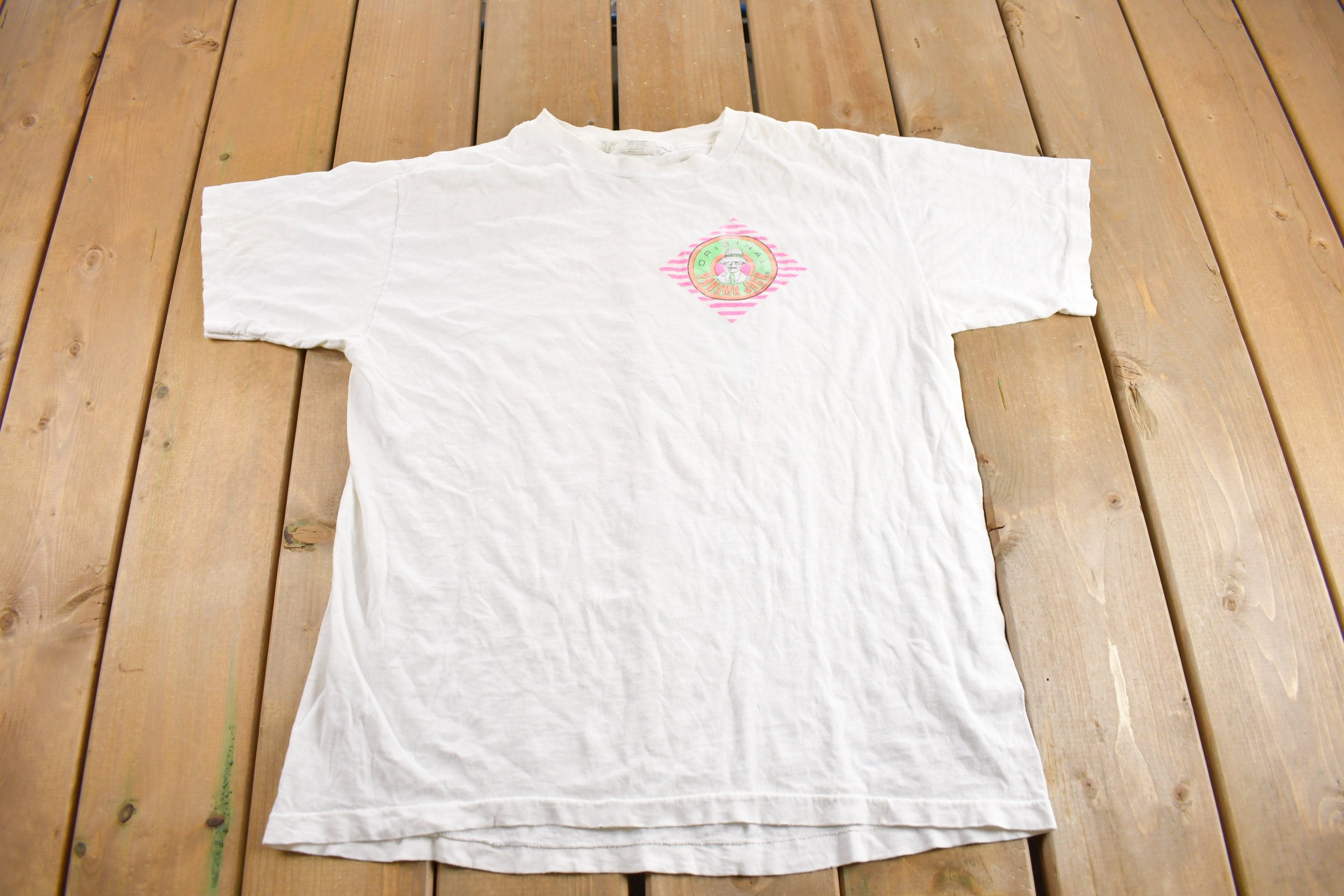 Vintage 1980s Panama Jack Tropical Graphic T-Shirt