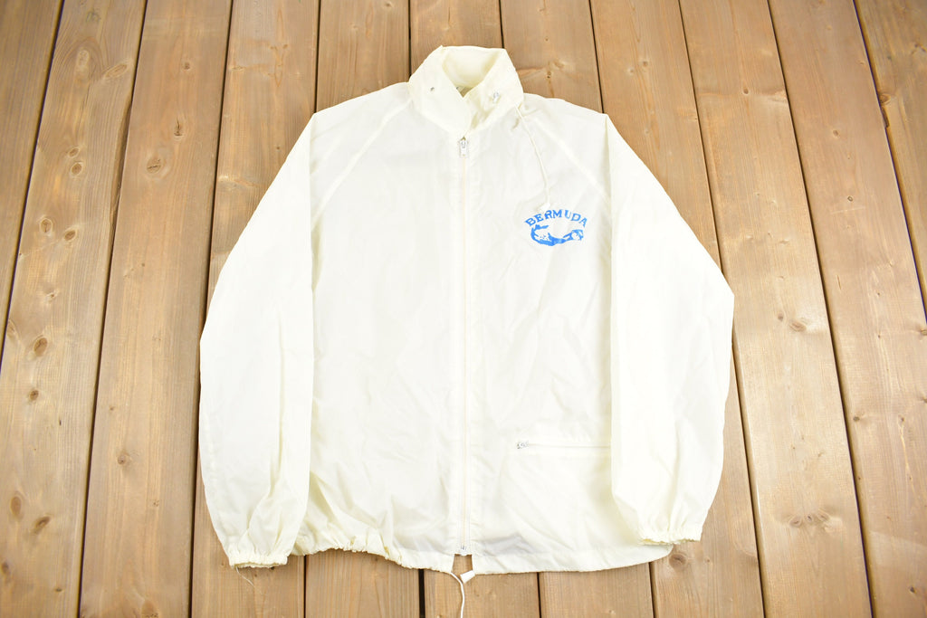 Vintage 1970s Capital Bermuda Souvenir Windbreaker Jacket