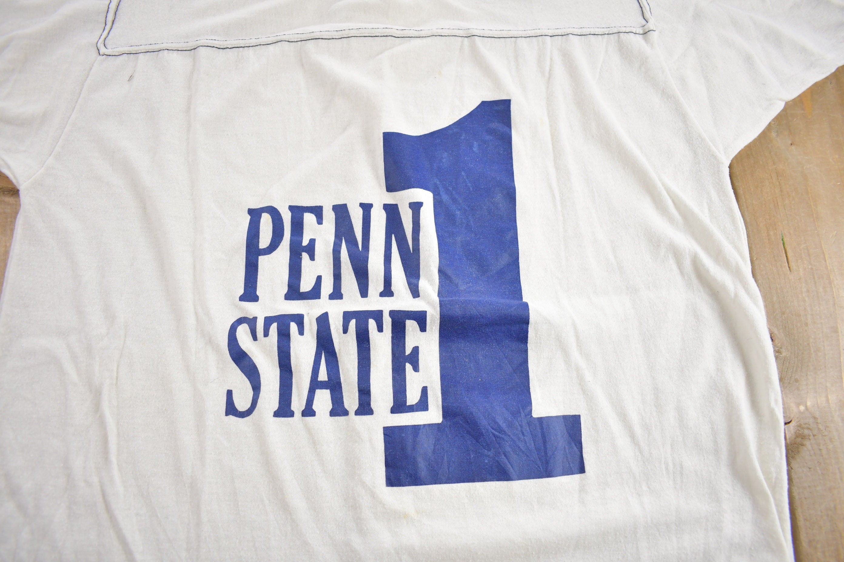 Vintage 1980s Penn State Nittany Lions Collegiate Jersey T-Shirt