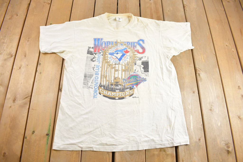Vintage 1992 Toronto Blue Jays MLB World Series Championship T-shirt