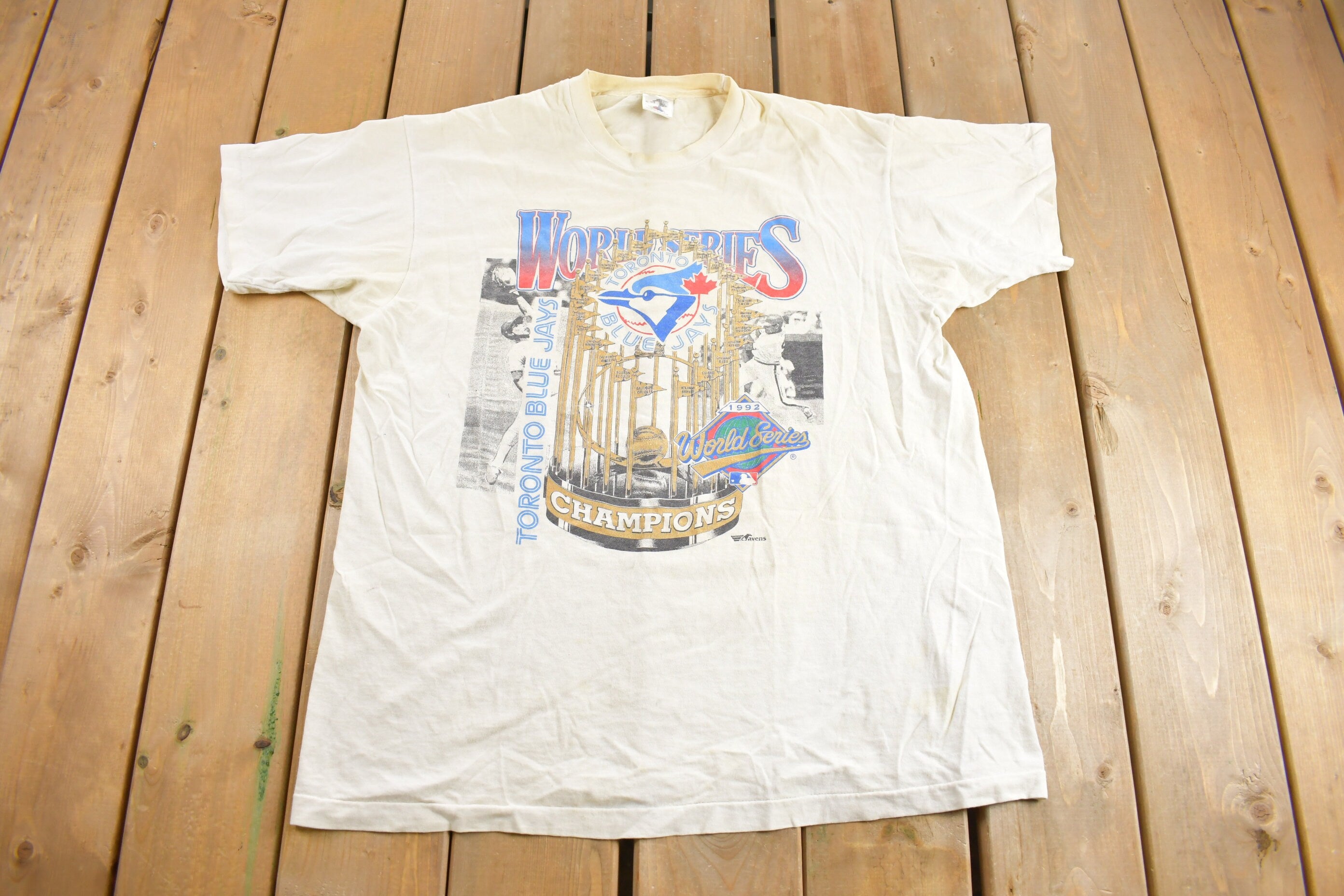 Vintage 1992 Toronto Blue Jays MLB World Series Championship T-shirt
