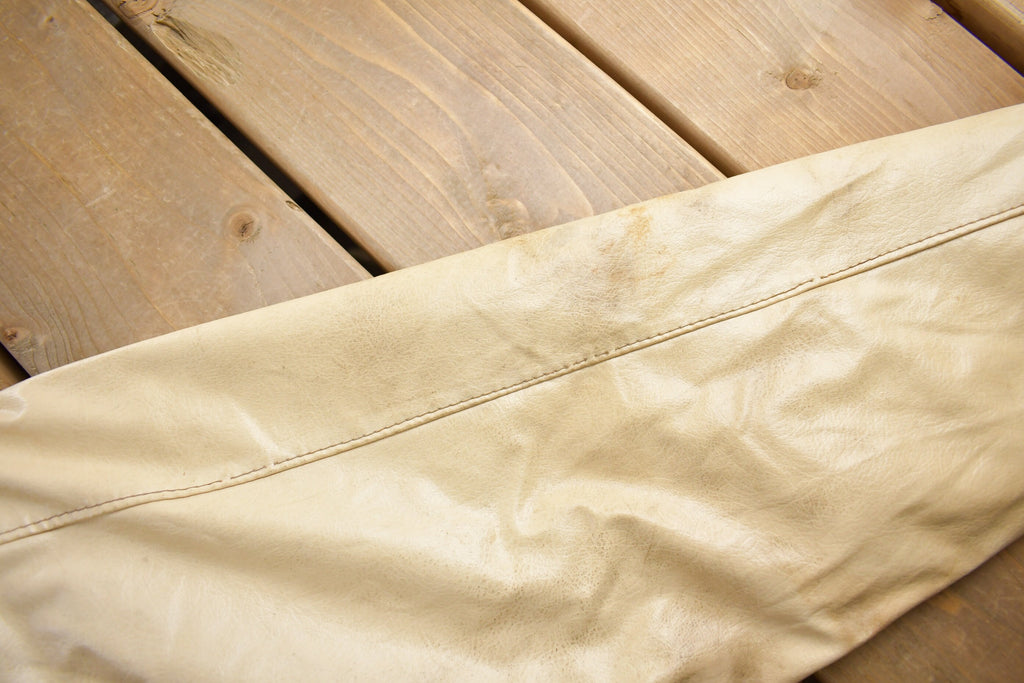 Vintage 1975 L'Anes Hornets Chain Stitched Leather Varsity Jacket