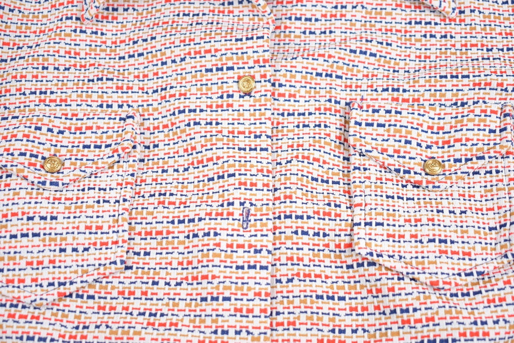 Vintage 1970s Lady Queen Wool Button Up Shirt