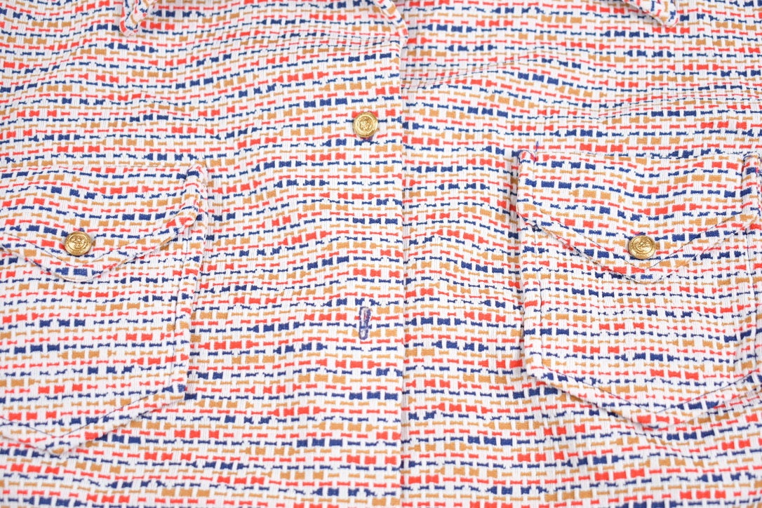 Vintage 1970s Lady Queen Wool Button Up Shirt