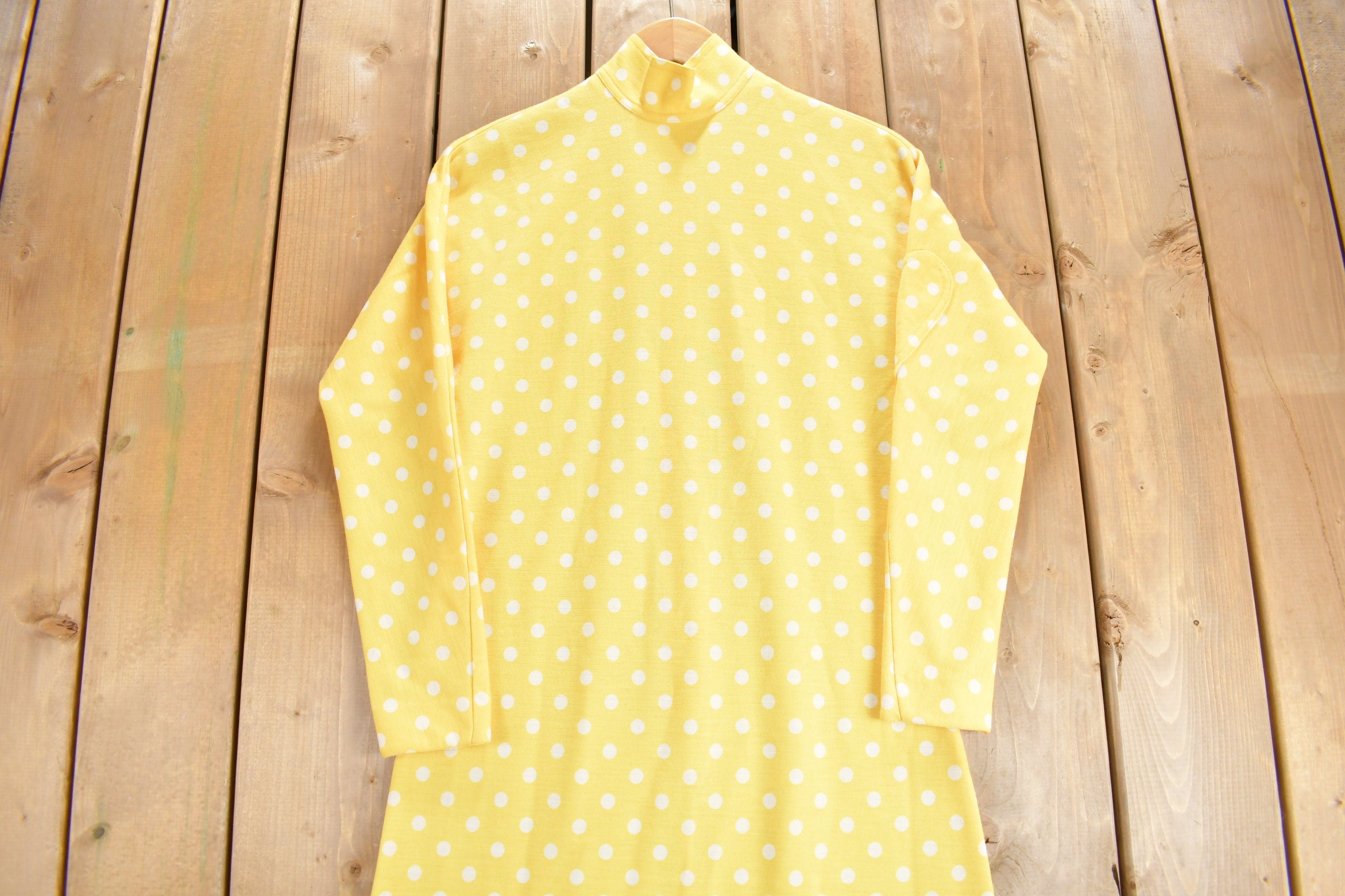 Vintage 1970s Polka Dot Maxi Dress