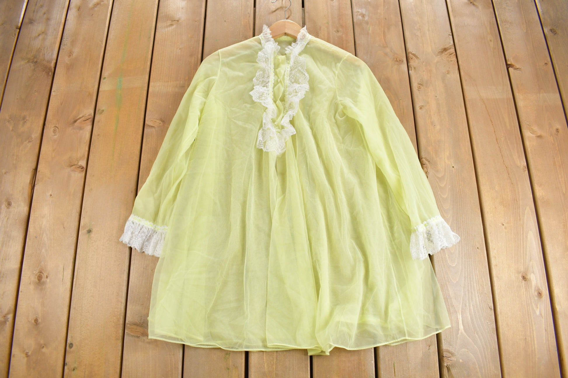 Vintage 1960s Lingerie Night Gown Dress