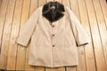 Vintage 1970s Campus Faux Fur Lined Jacket