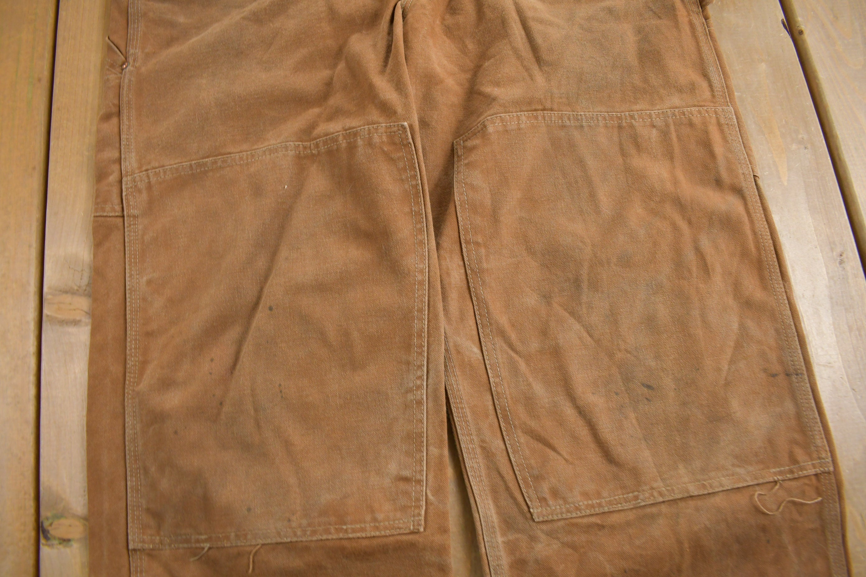 Vintage 1970s Carhartt Double Knee Canvas Overalls Size Small - Medium