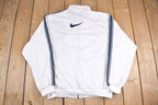Vintage 1990s Nike Embroidered Mini Swoosh Zip Up Sweatshirt