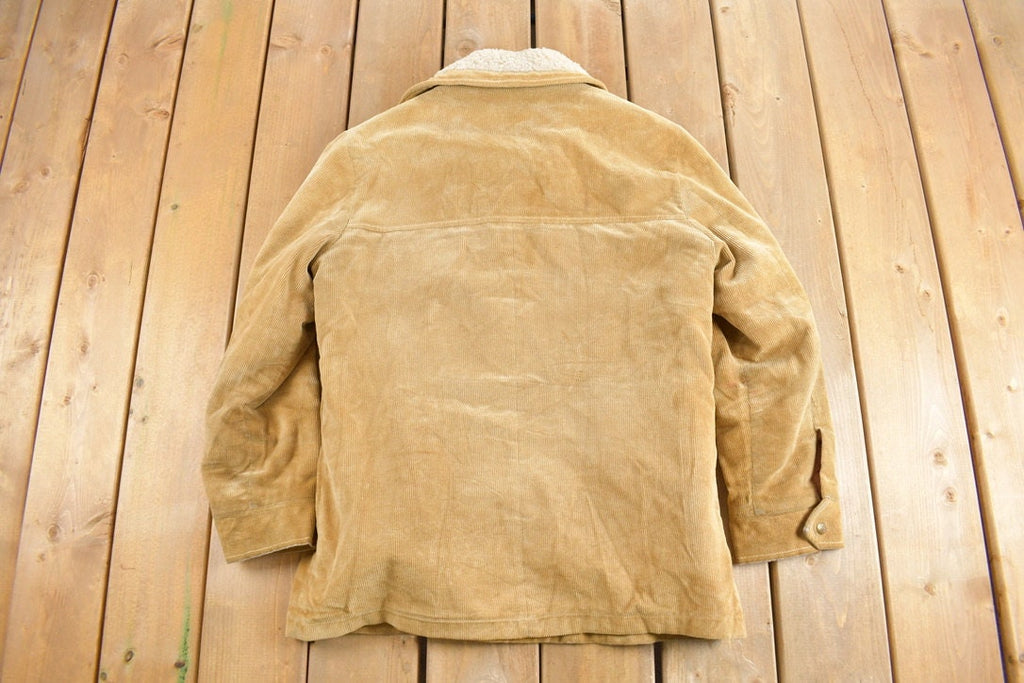 Vintage 1970s William Barry Corduroy Sherpa Lined Jacket