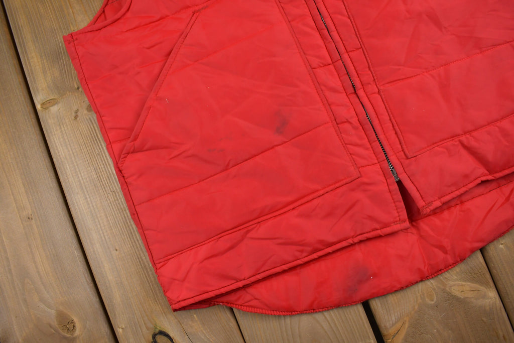 Vintage 1960s Ohio State University Champion Puffer Vest