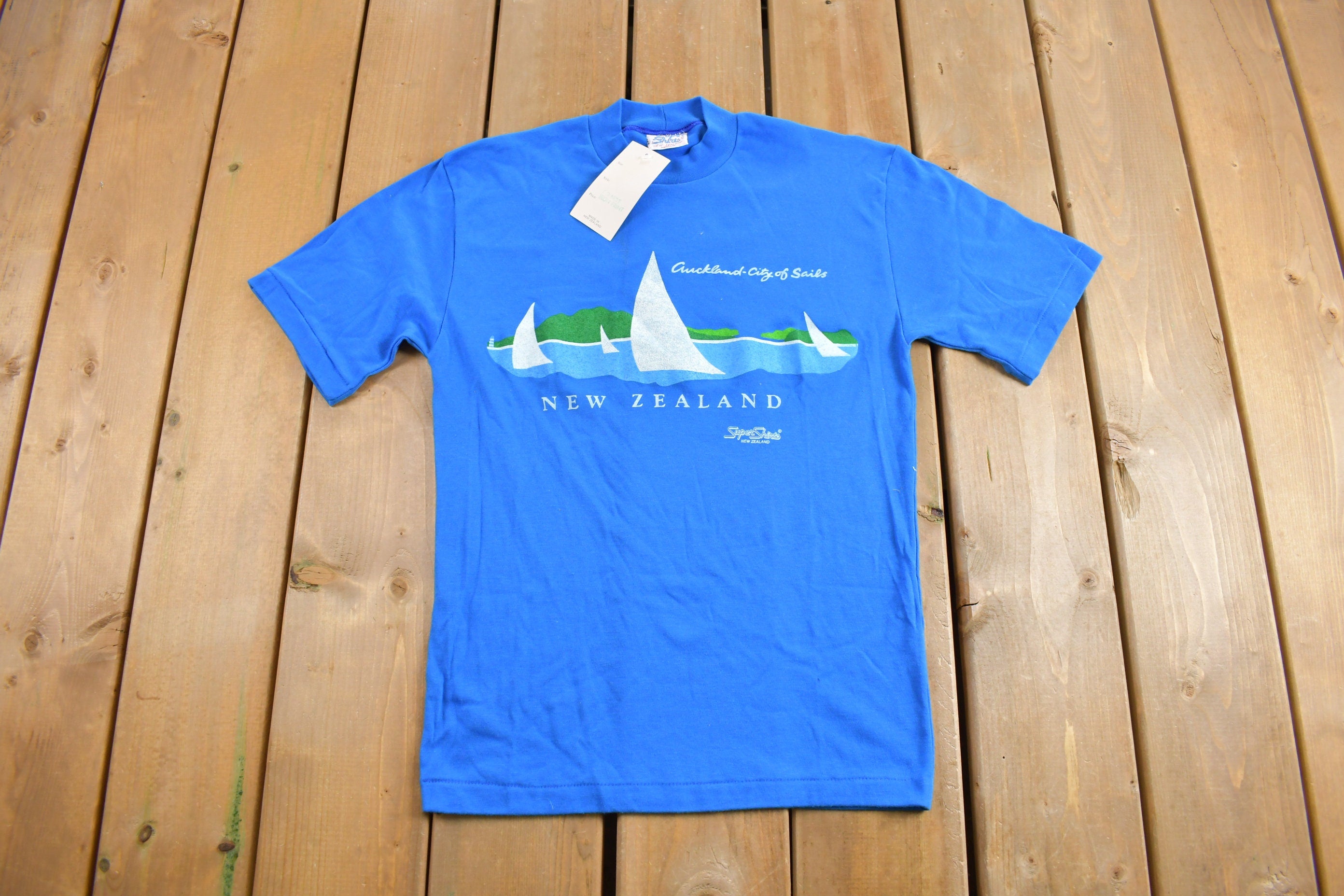 Vintage 1970s Deadstock New Zealand Souvenir T Shirt