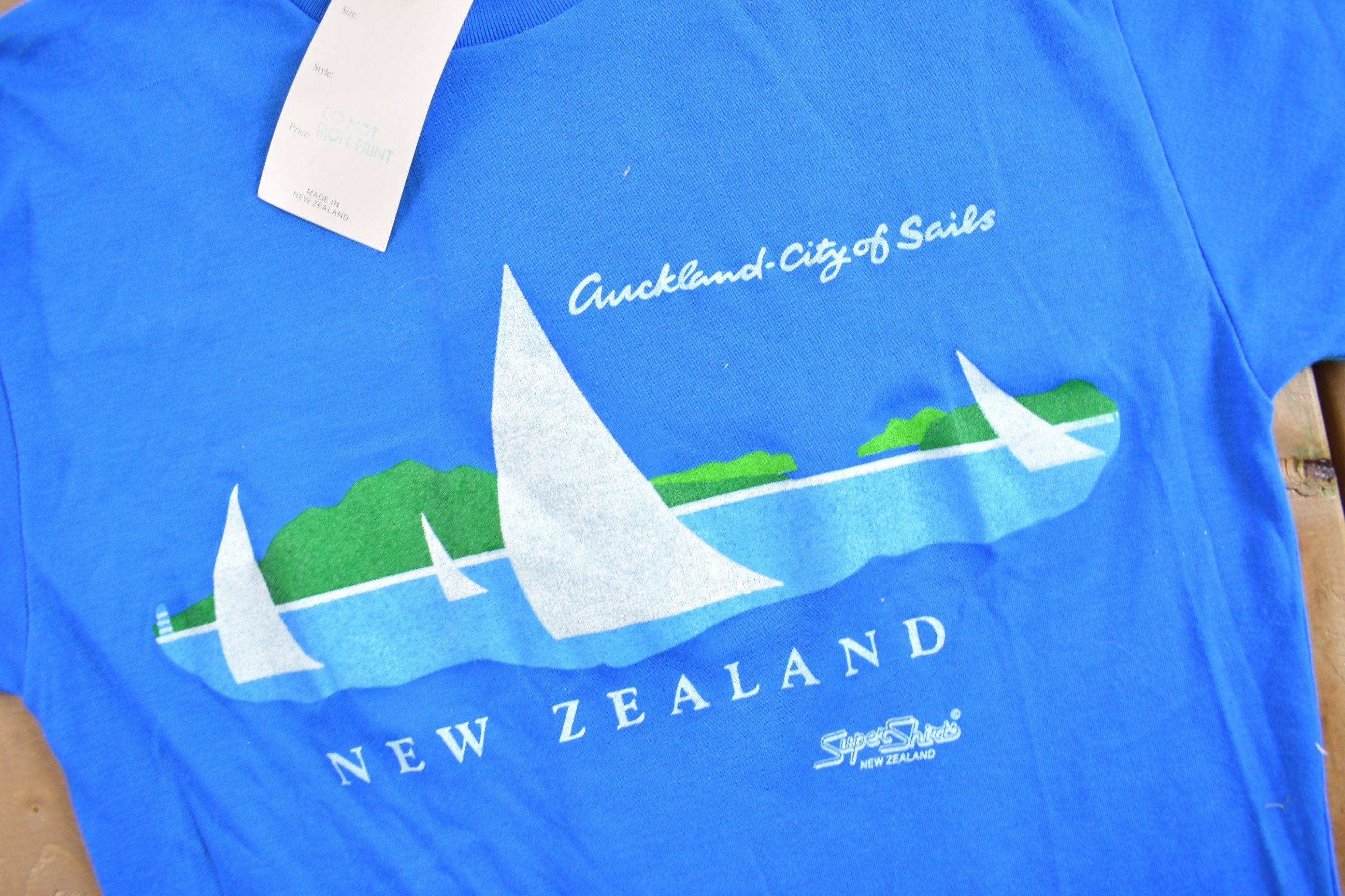 Vintage 1970s Deadstock New Zealand Souvenir T Shirt