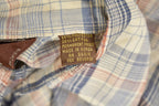 Vintage 1970s BJ - R Southwestern Plaid Button Up Shirt