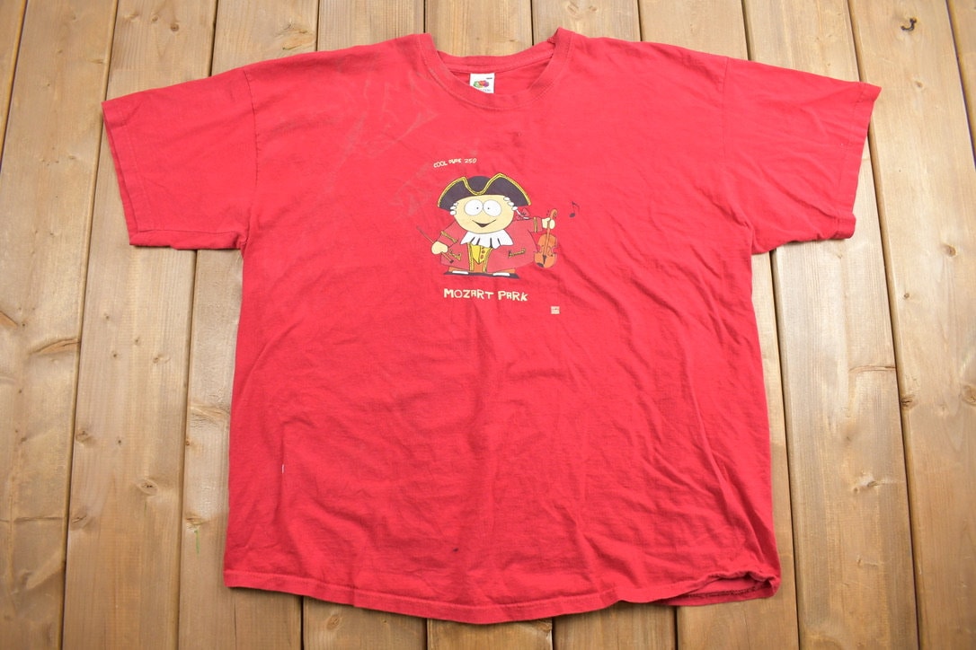 Vintage 1990s South Park Cartman Mozart Park Graphic T-Shirt / Cartoon Graphic / Retro Style / Vintage TV