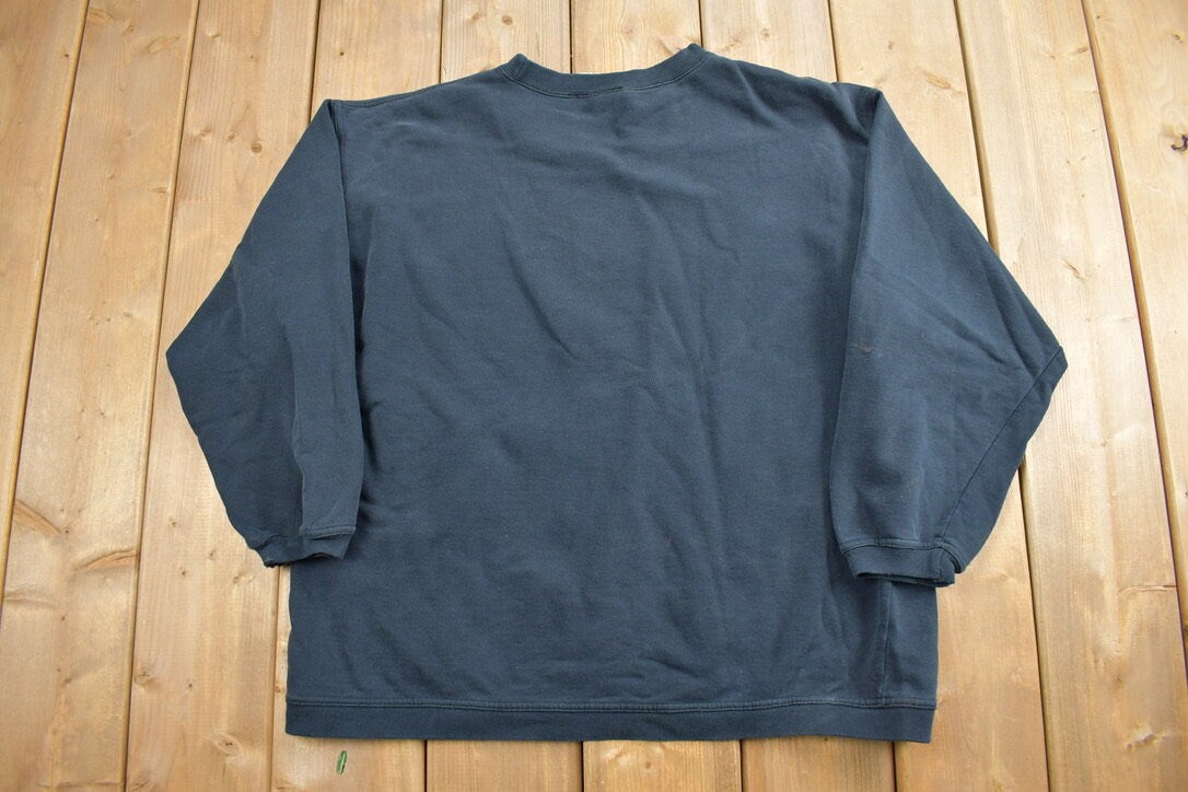 Vintage 1990s Levi's Jeans Embroidered Crewneck Sweatshirt / 90s Crewneck / Made In USA / Streetwear /