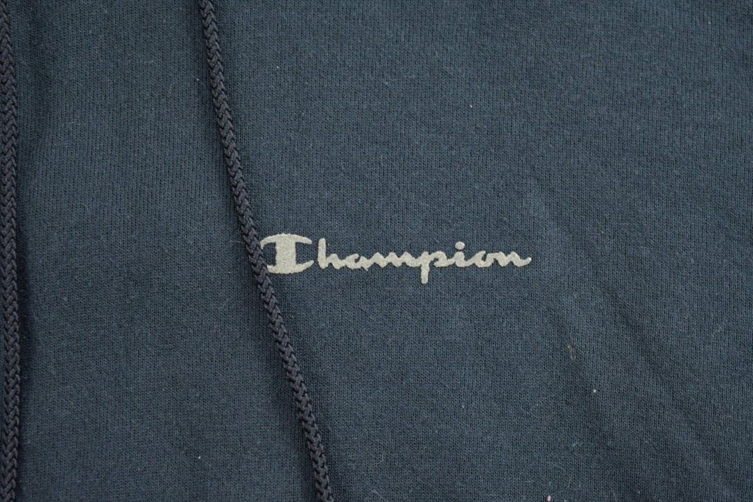 Vintage 1990s Champion Hoodie / 90s Champion Sweater / Athletic Pull Over / Distressed Streetwear / Hype /