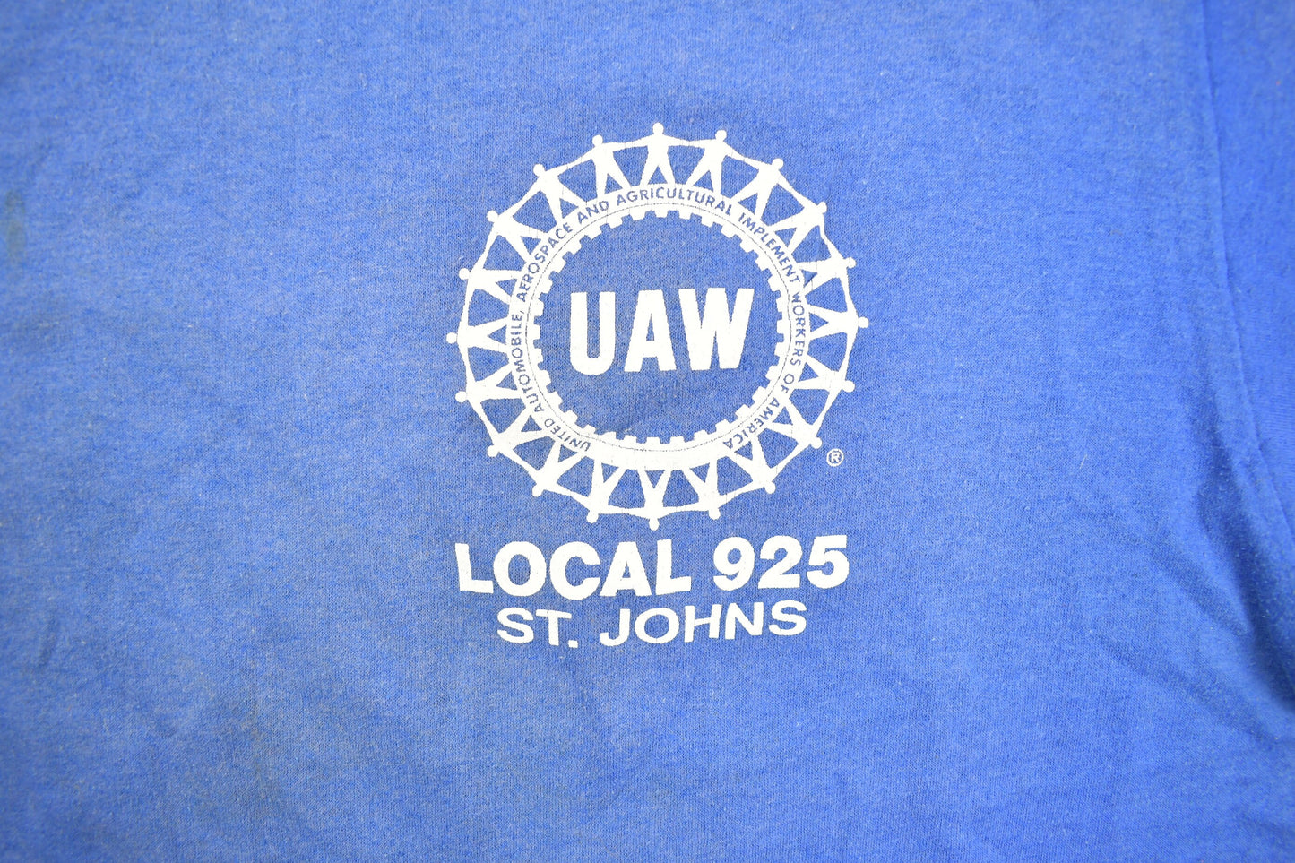 Vintage 1980s UAW Local 925 St Johns Graphic T Shirt / Vintage T Shirt / Streetwear / Graphic Tee / Single Stitch / St Johns Michigan