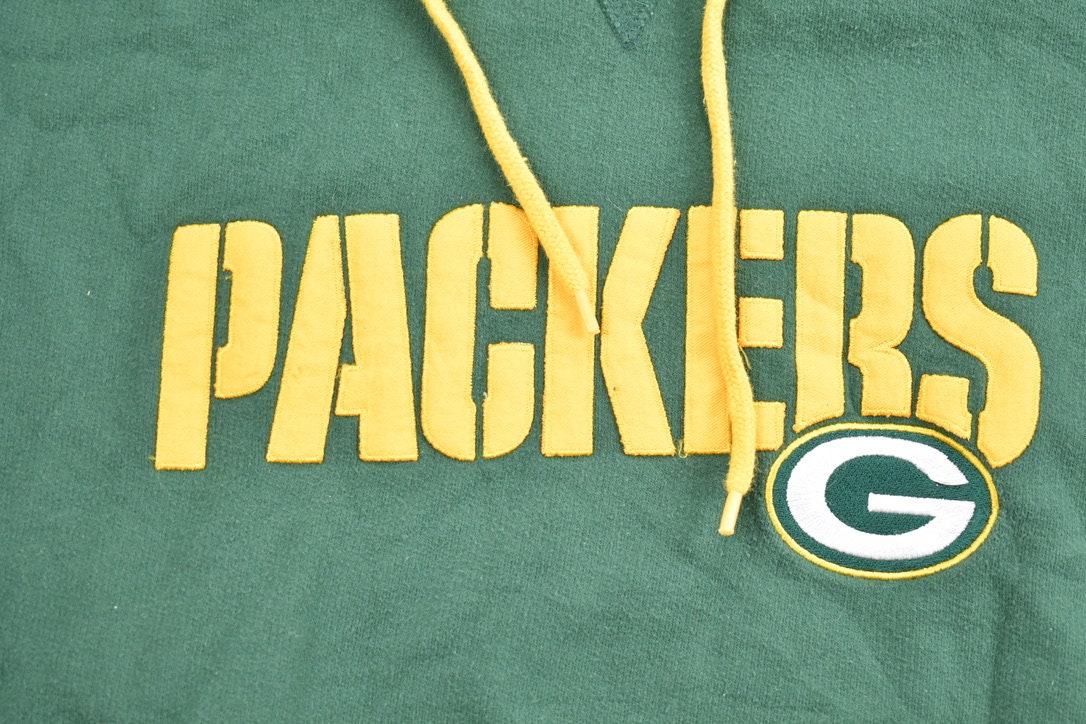 Vintage 1990s Green Bay Packers Team Gear NFL Hoodie / 90s Green Bay Packers / Football / Sportswear / Americana / Vintage Packers Sweater