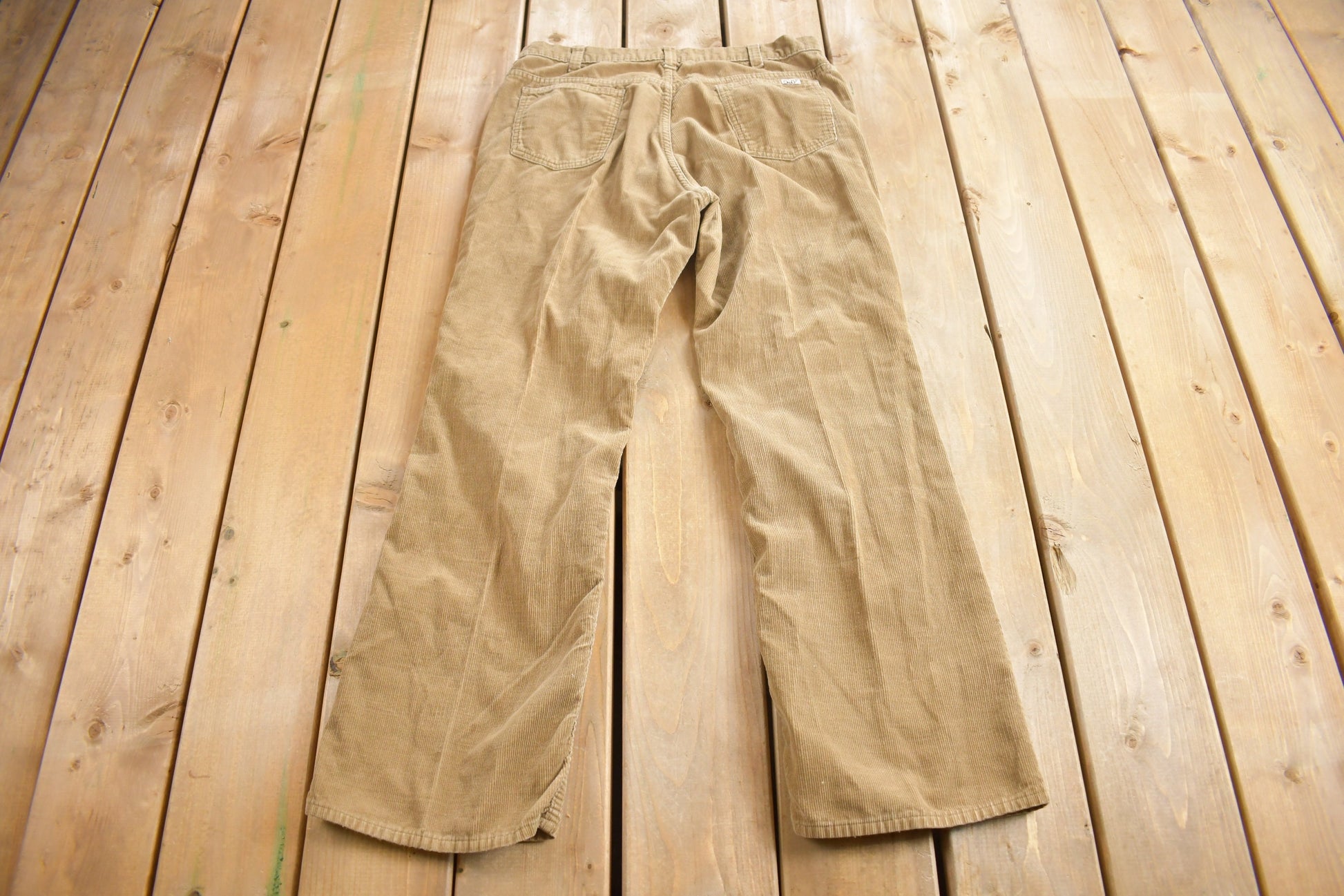 Vintage 1970s GWG Brown Corduroy Trousers Size 34 x 30