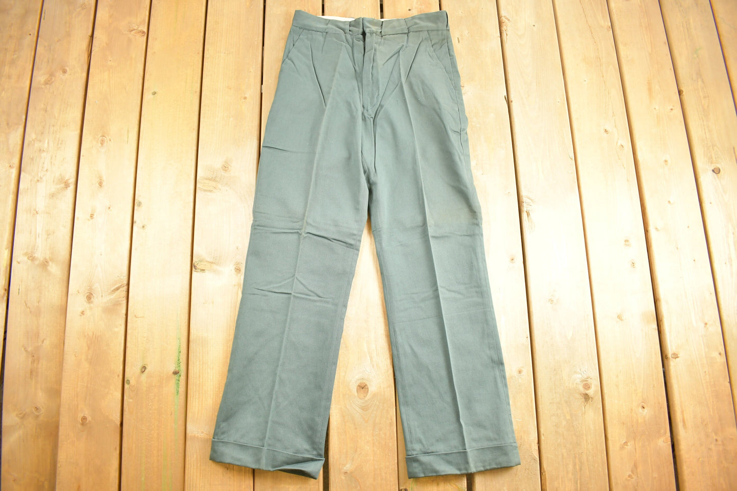 Vintage 1990s Grey ETA Trousers Size 30 x 30 / American Vintage / Streetwear Fashion / Vintage Pants / True Vintage / 100% Cotton