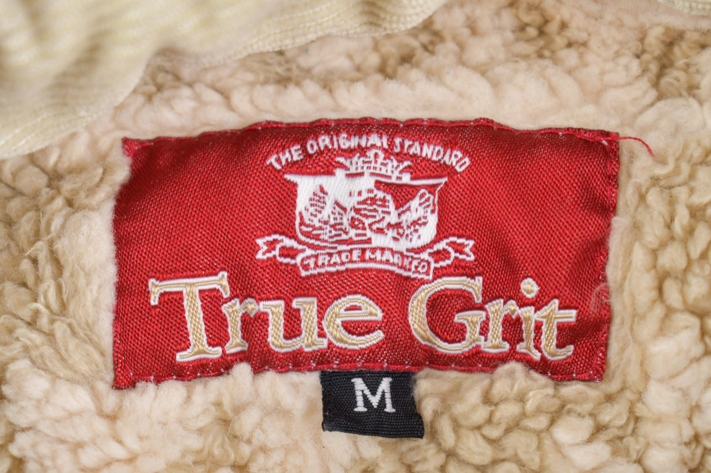 Vintage 1990s True Grit Aztec Fleece Sweater / Women's Sweater / Fleece Button Up / 90s Fleece / Beige Fleece