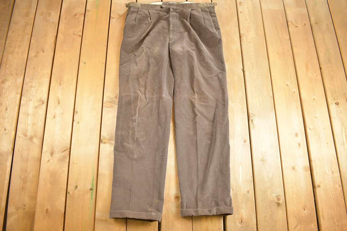 Vintage 1990s Comfort Cord Keithmoor Brown Corduroy Trousers Size 37 - 39 x 32 / Pants / Vintage Cords / Corduroy Pants / Casual /