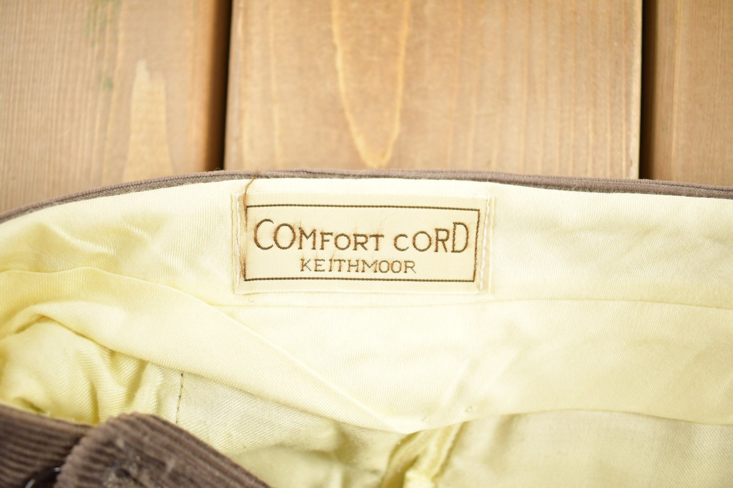 Vintage 1990s Comfort Cord Keithmoor Brown Corduroy Trousers Size 37 - 39 x 32 / Pants / Vintage Cords / Corduroy Pants / Casual /