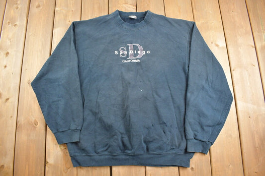 Vintage 1990 San Diego California Crewneck Sweatshirt / 90s Crewneck / Souvenir / Streetwear / Travel And Tourism /