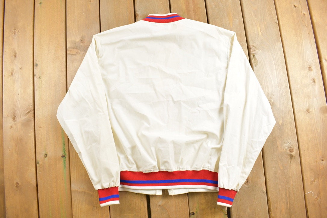 Vintage 1980s Swingster Vita Craft Bomber Jacket / Athleisure / Streetwear / Athletic Sportswear / Streetwear / 80s Bomber / Patch