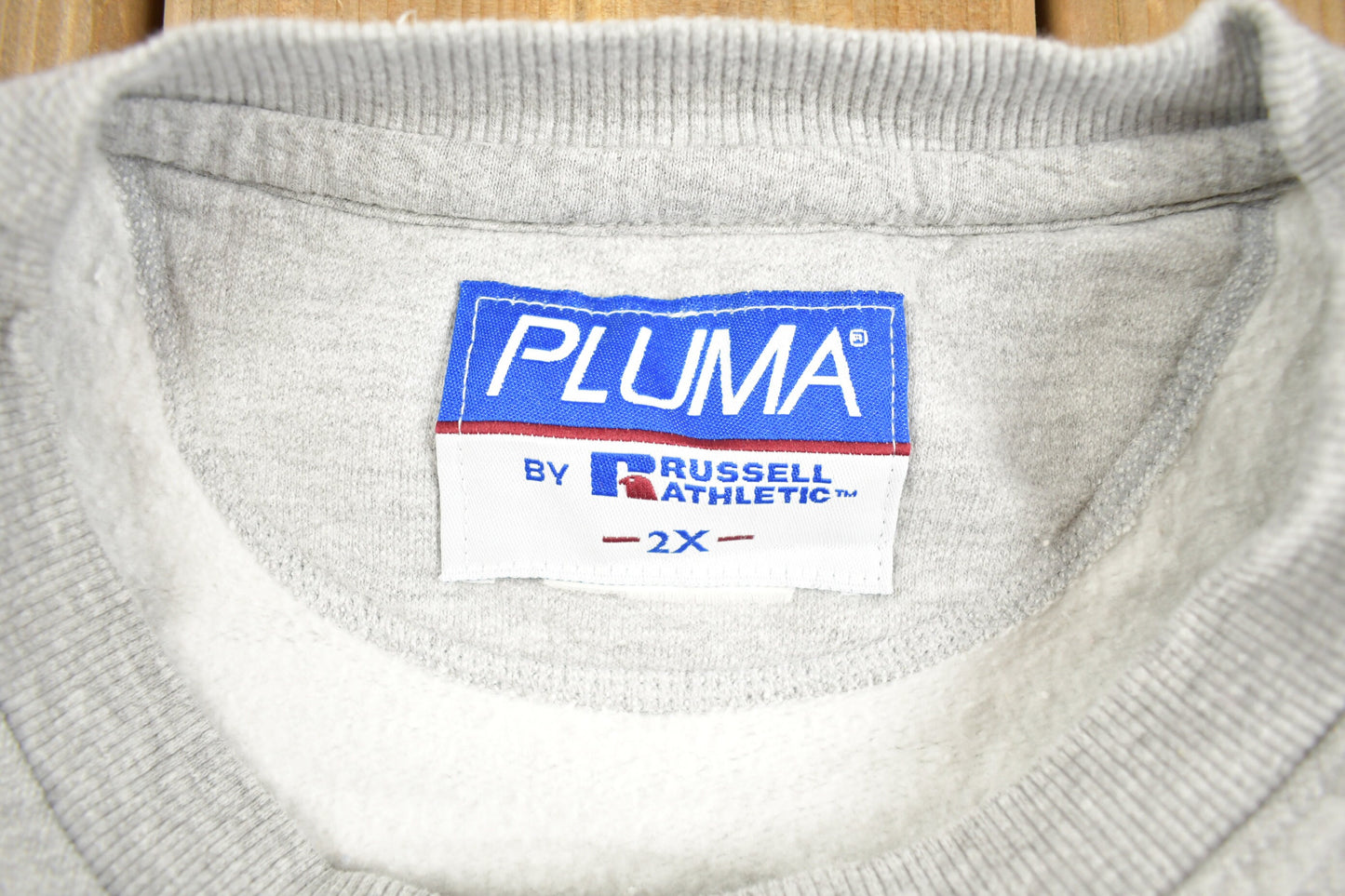 Vintage 1990s Pluma Russell Athletics Blank Crewneck Sweatshirt / 90s Basic Crewneck / Made In USA / Athleisure / Streetwear / 90s Blank