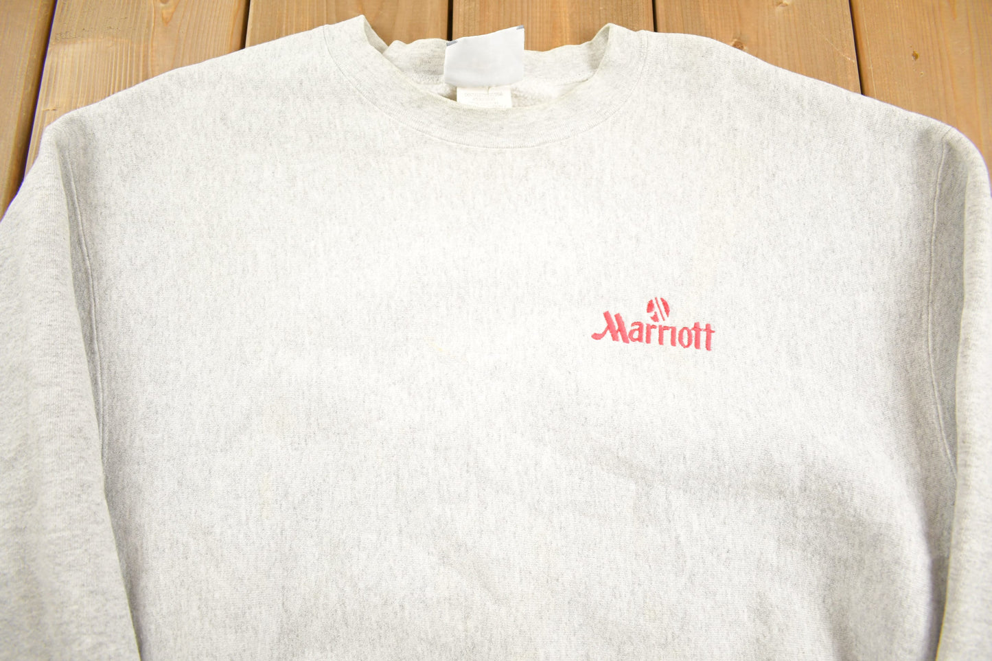 Vintage 1990s Marriott Hotel Lee Crossgrain Crewneck Sweatshirt / 90s Crewneck / Souvenir / Athleisure / Embroidery / Travel And Tourism