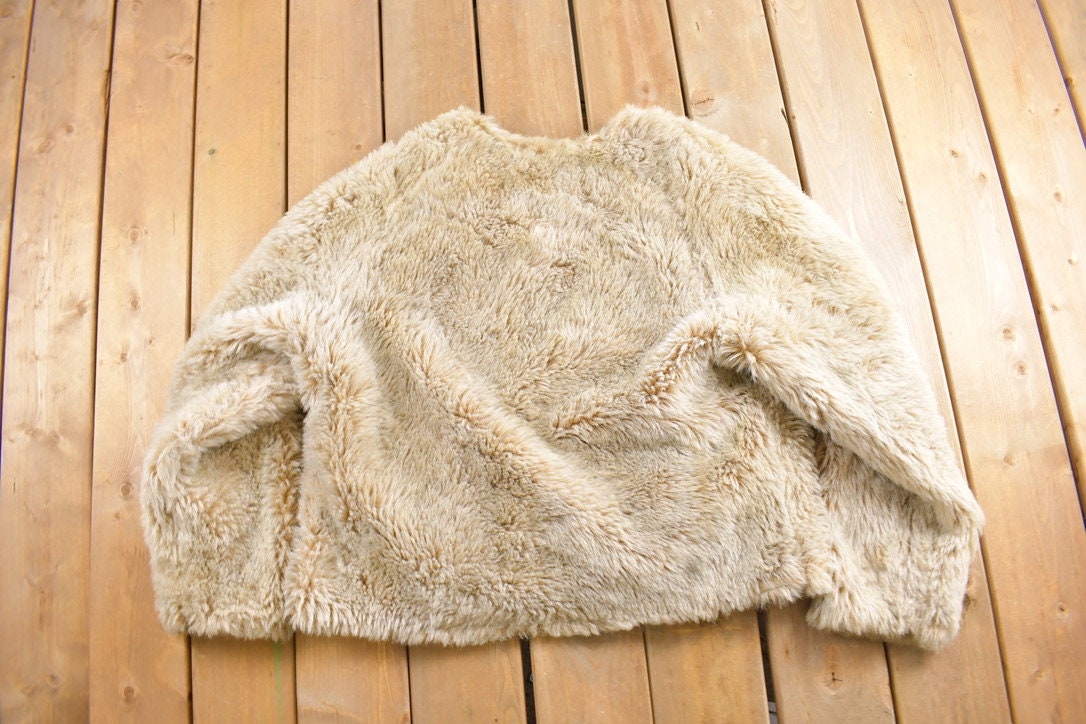 Vintage 1980s Woolrich Faux Fur Reversible Coat